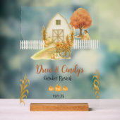 Religious Rustic Herfst Gender Reveal Acryl Teken Acryl Bord (Neutraal)