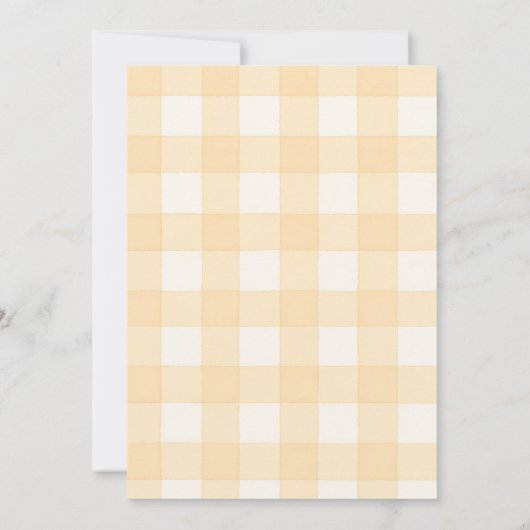 Religious Rustic Herfst Geslacht Onthulling Uitnod Kaart (Achterkant)