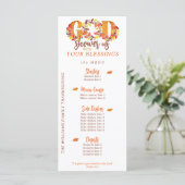 Religious Thanksgiving Dinner Faith Bible Quote Menu (Staand voorkant)