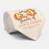 Religious Thanksgiving Dinner Faith Bible Quote Stropdas (Opgerold)