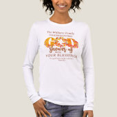 Religious Thanksgiving Dinner Faith Bible Quote Tri-Blend Shirt (Voorkant volledig)