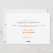 Religious Thanksgiving Faith Bible Quote Feestdagenkaart (Achterkant)