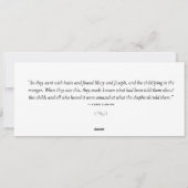 Religious Themed Christmas Card Feestdagenkaart (Achterkant)