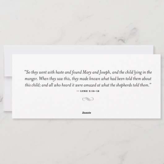 Religious Themed Christmas Card Feestdagenkaart (Achterkant)