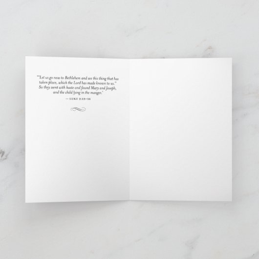 Religious Themed Nativty Kaart (Binnen)