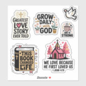 Religious Valentine Precut Stickers (Vel)
