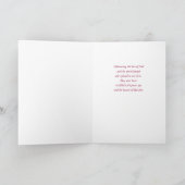 Religious Valentine’s Day Cross Roses Scripture Kaart (Binnen)