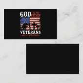 Religious Veteran American Flag Proud Soldier Visitekaartje (Voorkant / Achterkant)