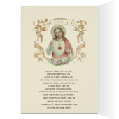 Religious Vintage Sacred Heart of Jesus Prayer (Binnen (Links))