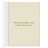 Religious Vintage Sacred Heart of Jesus Prayer (Binnen (Rechts))