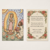 Religious Virgin Mary Guadalupe Catholic Prayer Visitekaartje (Voorkant /achterkant)