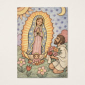 Religious Virgin Mary Guadalupe Catholic Prayer Visitekaartje (Voorkant)