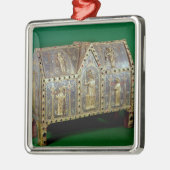 Reliquaire borst van St. Calminius, Limoges Metalen Ornament (Links)