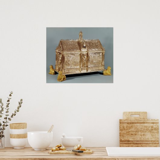 Reliquaire borst van St. Macairius van Gent, 1616 Poster (Keuken)