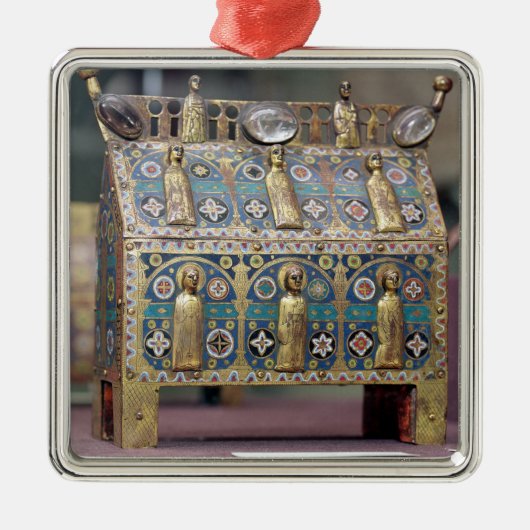 Reliquary Chasse, Limoges, c.1200-50 Metalen Ornament (Voorkant)