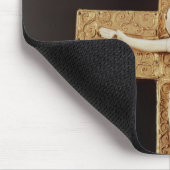 Reliquary kruisbeeld, ivoor Christus op goudkruis Muismat (Hoek)