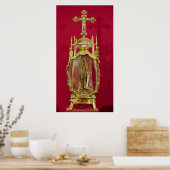 Reliquary met de hand van St. Attalia Poster (Keuken)