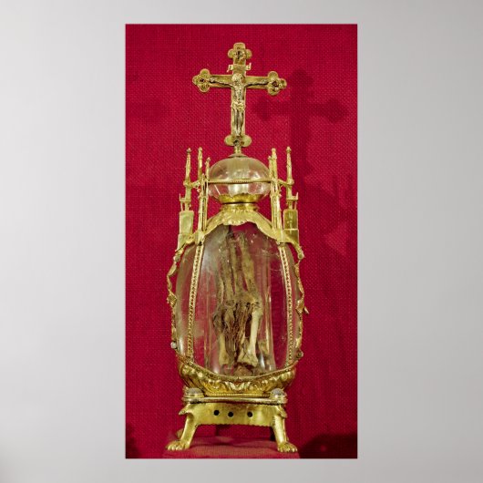 Reliquary met de hand van St. Attalia Poster (Voorkant)
