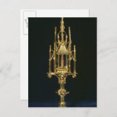 Reliquary Monstrance met stuk kruis Briefkaart (Voorkant / Achterkant)