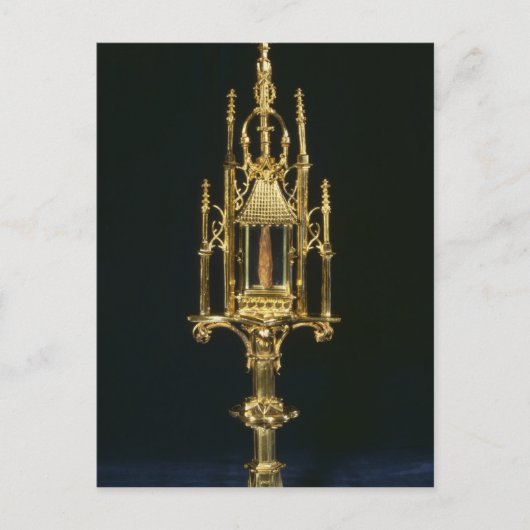 Reliquary Monstrance met stuk kruis Briefkaart (Voorkant)
