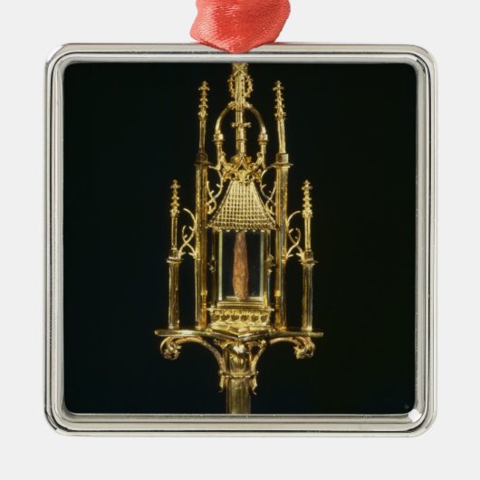 Reliquary Monstrance met stuk kruis Metalen Ornament (Voorkant)