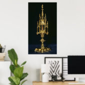 Reliquary Monstrance met stuk kruis Poster (Thuiskantoor)