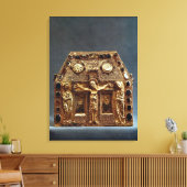 Reliquary of Pepin I King of Aquitaine Canvas Afdruk (Insitu (Woonkamer))