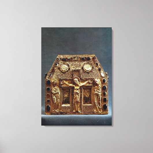 Reliquary of Pepin I King of Aquitaine Canvas Afdruk (Voorkant)