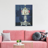 Reliquary of St. Barbara, 14e tot 15e eeuw (silve) Canvas Afdruk (Insitu (Woonkamer))