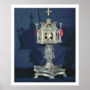 Reliquary of St. Barbara, 14e tot 15e eeuw (silve) Poster
