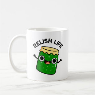 Relish Life Funny Food Pun Koffiemok