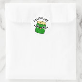 Relish Life Funny Food Pun Ronde Sticker (Tas)