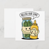 Relish Our Love Flat Holiday Card Feestdagenkaart (Voorkant / Achterkant)