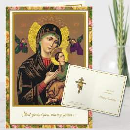 Reliverdags Orthodoxe Byzantijnse Maagd Maria Kaart