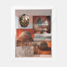 Relkili Steel Hoesje Art Fleece Deken