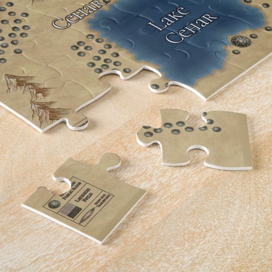 Relkili Sun Itaan Kaart Hoesje Kunst Legpuzzel (Zijkant)