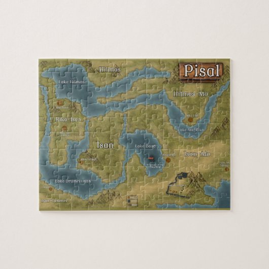 Relkili Sun Pisal Kaart Hoesje Kunst Legpuzzel (Horizontaal)