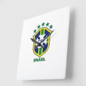 Relogio Brasil Vierkante Klok (Hoek)