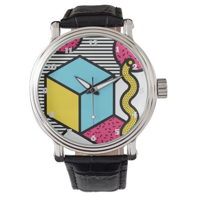 Relógio Brilho Fashion 80s e 90s v01 Horloge (Voorkant)