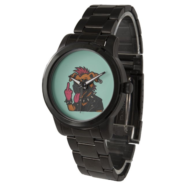 Relógio cachorro maluco horloge (Gekanteld)
