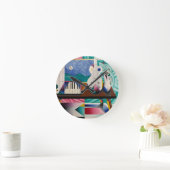 Relógio com a pintura de Teixeira Leite Ronde Klok (Huis)