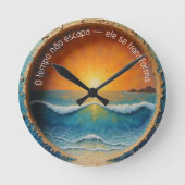 Relógio criativo ronde klok (Voorkant)