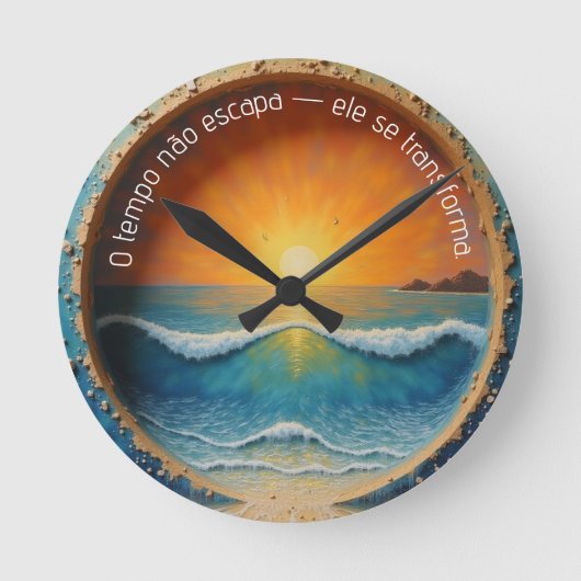 Relógio criativo ronde klok (Voorkant)