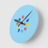 Relógio de parede acrílico redondo de 20,32  Mãos Ronde Klok (Hoek)