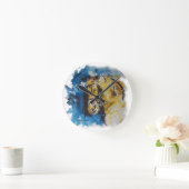 Relógio de parede Cavalo em Manchas Aguadas Ronde Klok (Huis)