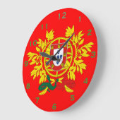Relogio* de Parede Com Escudo Portugûes Grote Klok (Hoek)