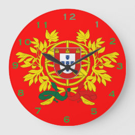 Relogio* de Parede Com Escudo Portugûes Grote Klok
