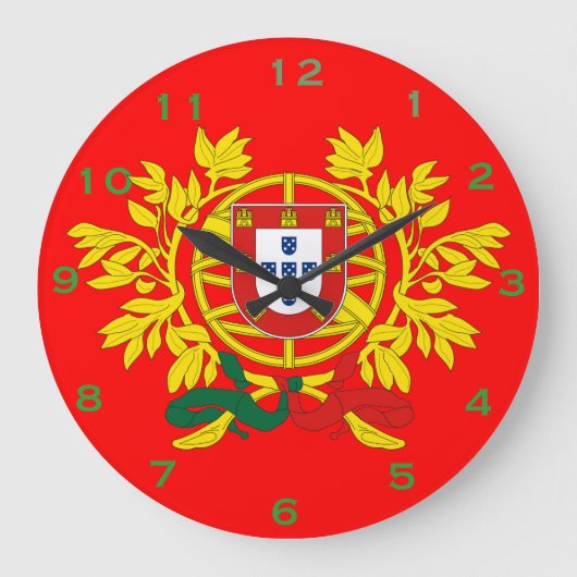 Relogio* de Parede Com Escudo Portugûes Grote Klok (Voorkant)