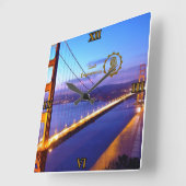 Relógio de Parede Engenharia Civil Vierkante Klok (Hoek)