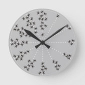 RELÓGIO DE PAREDE FORMIGAS RONDE KLOK (Voorkant)